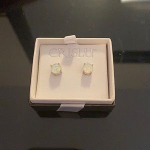 Crislu opal studs